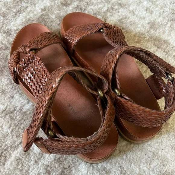 Kelsi Dagger | Spark Cognac Woven Sandal sz 6.5 - Picture 3 of 8